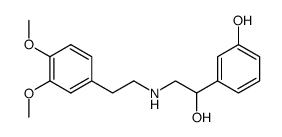 α-(3,4-dimethoxyphenethylaminomethyl)-3-hydroxybenzylalcohol结构式