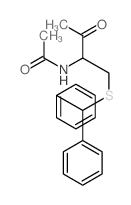 Acetamide,N-[1-[[(diphenylmethyl)thio]methyl]-2-oxopropyl]-结构式