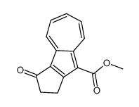 3-Oxo-2,3-dihydro-1H-cyclopenta[a]azulene-9-carboxylic acid methyl ester结构式