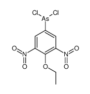 Dichloro(4-ethoxy-3,5-dinitrophenyl)arsine结构式