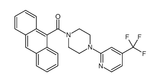 anthracen-9-yl-[4-[4-(trifluoromethyl)pyridin-2-yl]piperazin-1-yl]methanone结构式