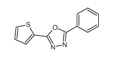 2-(thiophen-2-yl)-5-phenyl-1,3,4-oxadiazole结构式