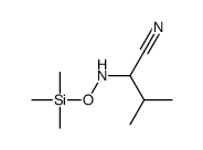 3-methyl-2-(trimethylsilyloxyamino)butanenitrile结构式