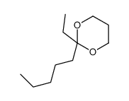 2-ethyl-2-pentyl-1,3-dioxane Structure