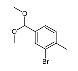 2-Bromo-4-(dimethoxymethyl)-1-methylbenzene Structure