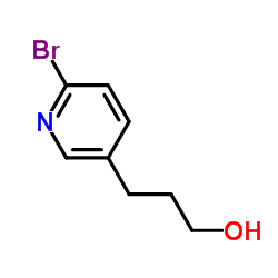 3-(6-Bromo-3-pyridinyl)-1-propanol structure