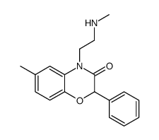 6-methyl-4-(2-methylamino-ethyl)-2-phenyl-4H-benzo[1,4]oxazin-3-one结构式