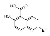 6-bromo-2-hydroxynaphthalene-1-carboxylic acid结构式