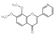 7,8-dimethoxy-2-pyridin-3-yl-chromen-4-one picture