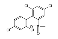 1,5-dichloro-2-(2,4-dichlorophenyl)-3-methylsulfonylbenzene结构式