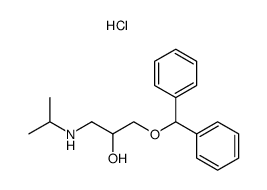 1-Diphenylmethoxy-3-isopropylamino-propan-2-ol hydrochloride结构式