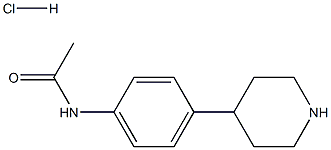 N-(4-(piperidin-4-yl)phenyl)acetamide hydrochloride结构式