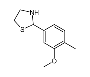 2-(3-methoxy-4-methylphenyl)-1,3-thiazolidine结构式