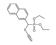 [diethoxyphosphoryl(naphthalen-2-yl)methyl] thiocyanate结构式