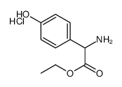 ethyl 2-amino-2-(4-hydroxyphenyl)acetate,hydrochloride结构式
