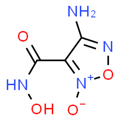 1,2,5-Oxadiazole-3-carboxamide, 4-amino-N-hydroxy-, 2-oxide (9CI) Structure