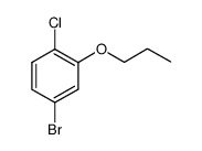 4-bromo-1-chloro-2-propoxybenzene结构式