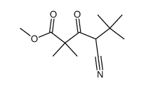 Methyl 4-Cyano-3-oxo-2,2,5,5-tetramethylhexanoate结构式