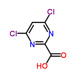 4,6-Dichloro-2-pyrimidinecarboxylic acid Structure