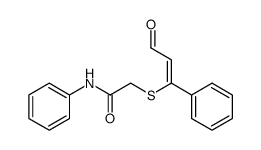 2-(3-Oxo-prop-1-enyl-1-phenyl-1-thio)-acetanilid结构式