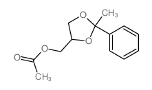 1,3-Dioxolane-4-methanol,2-methyl-2-phenyl-, 4-acetate Structure