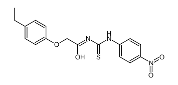 2-(4-ethylphenoxy)-N-[(4-nitrophenyl)carbamothioyl]acetamide结构式