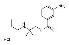 [1-(3-aminobenzoyl)oxy-2-methylpropan-2-yl]-propylazanium,chloride Structure