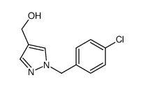 [1-[(4-chlorophenyl)methyl]pyrazol-4-yl]methanol Structure
