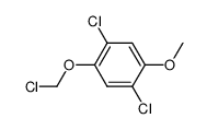 1,4-dichloro-2-chloromethoxy-5-methoxy-benzene Structure