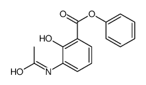 phenyl 3-acetamido-2-hydroxybenzoate结构式