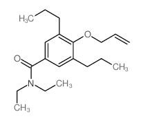 N,N-diethyl-4-prop-2-enoxy-3,5-dipropyl-benzamide结构式