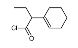 2-cyclohex-1-enyl-butyryl chloride结构式