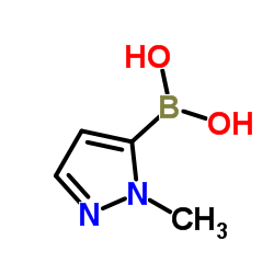 1-甲基-1H-吡唑-5-硼酸结构式