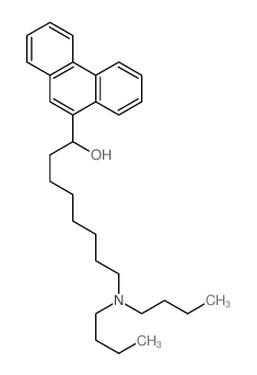 8-(dibutylamino)-1-phenanthren-9-yl-octan-1-ol结构式