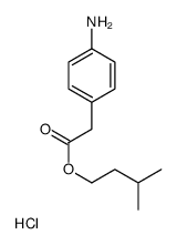 [4-[2-(3-methylbutoxy)-2-oxoethyl]phenyl]azanium,chloride Structure