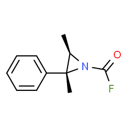 1-Aziridinecarbonylfluoride,2,3-dimethyl-2-phenyl-,cis-(9CI)结构式