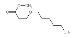 Propanoic acid,3-(hexyloxy)-, methyl ester Structure