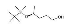 (4S)-4-[tert-butyl(dimethyl)silyl]oxy-1-pentanol结构式