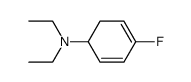 N,N-diethyl-4-fluorocyclohexa-2,4-dien-1-amine结构式