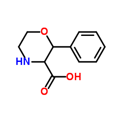 2-Phenyl-3-morpholinecarboxylic acid结构式