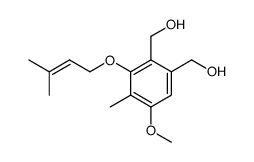 5-methoxy-4-methyl-3-(3methyl-2-butenyloxy)-1,2-benzenedimethanol结构式