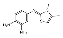 4-[(3,4-dimethyl-1,3-thiazol-2-ylidene)amino]benzene-1,2-diamine结构式