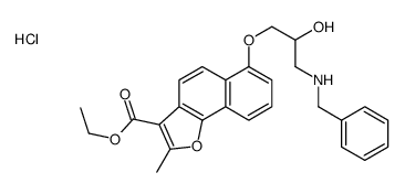 benzyl-[3-(3-ethoxycarbonyl-2-methylbenzo[g][1]benzofuran-6-yl)oxy-2-hydroxypropyl]azanium,chloride Structure