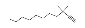 3,3-dimethylundec-1-yne结构式