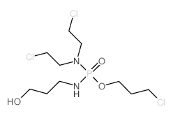 Phosphorodiamidic acid, N, N-bis (2-chloroethyl)-N-(3-hydroxypropyl)-, 3-chloropropyl ester结构式