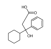 3-cyclohexyl-3-hydroxy-3-phenylpropanoic acid Structure