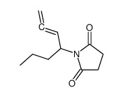1-(hepta-1,2-dien-4-yl)pyrrolidine-2,5-dione Structure