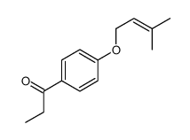 1-[4-(3-methylbut-2-enoxy)phenyl]propan-1-one Structure