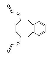 cis-5,6,7,8,9,10-hexahydrobenzocyclooctene-6,9-diol diformate结构式