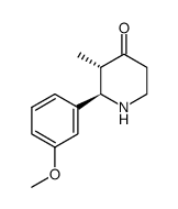 trans-2-(m-methoxyphenyl)-3-methyl-4-piperidone Structure